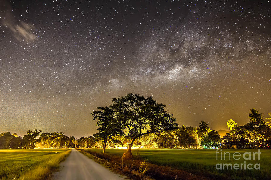 Milkyway Photograph - The Milky Way And The Tree Stand Alone by A.aizat Milkyway Photograph - The Milky Way And The Tree Stand Alone by A.aizat
