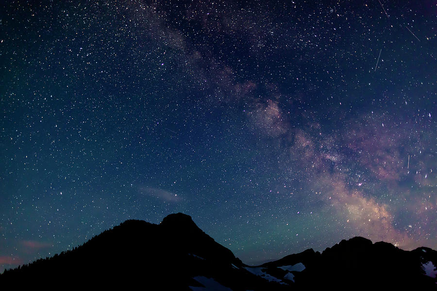 The Milky Way From Glacier National Park Photograph by Ed Leckert