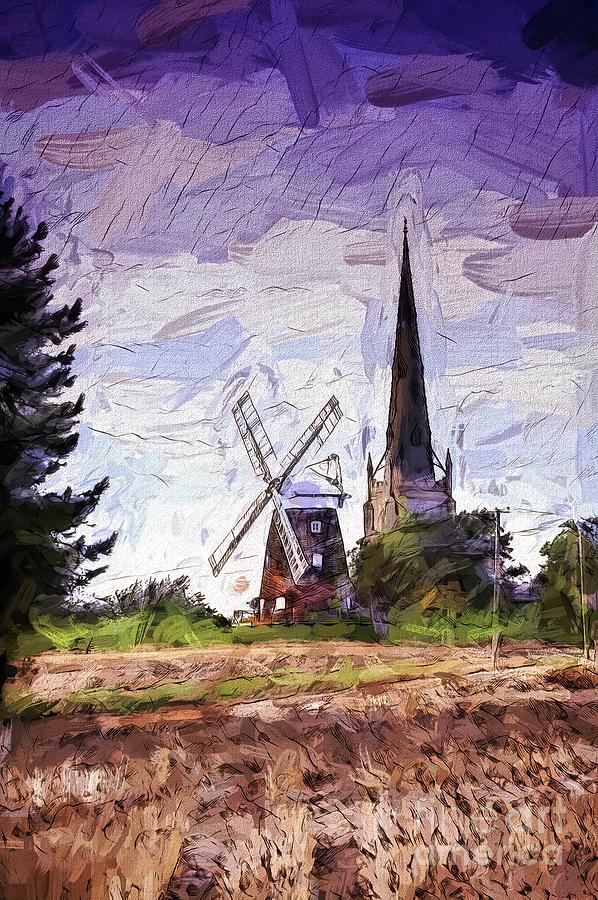 The Mill at Thaxted Purple Mood Photograph by Jack Torcello