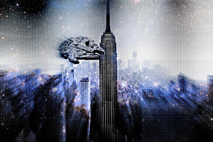 The Millennium Falcon Tours Manhattan Photograph by Aurelio Zucco