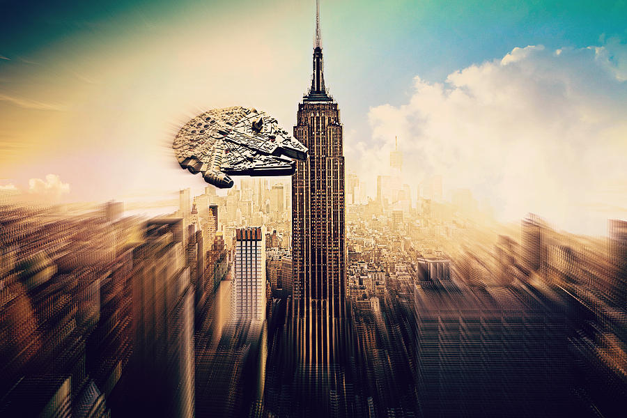 The Millennium Falcon Tours Manhattan II Photograph by Aurelio Zucco