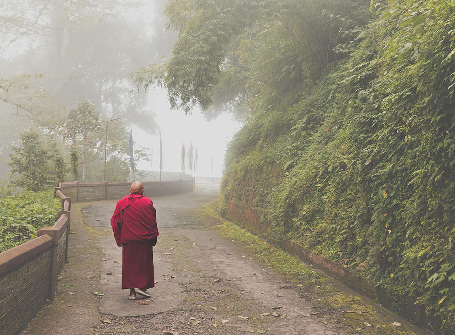 The Monk Photograph by Rahul Das