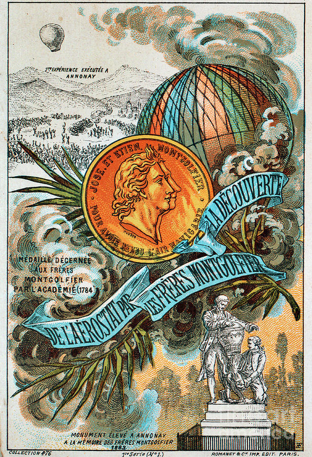 The Montgolfier Brothers, French Drawing by Heritage Images