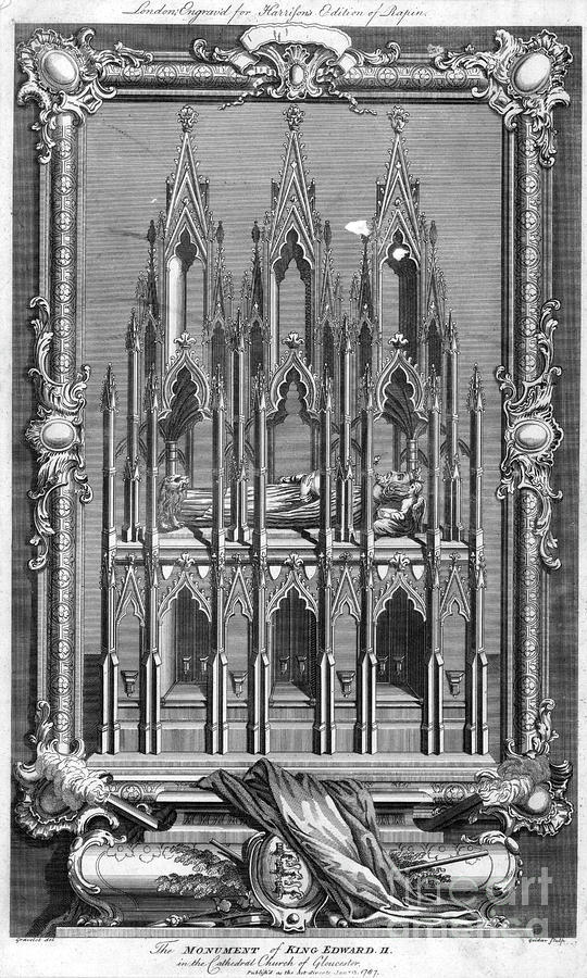 The Monument Of King Edward II Drawing by Print Collector