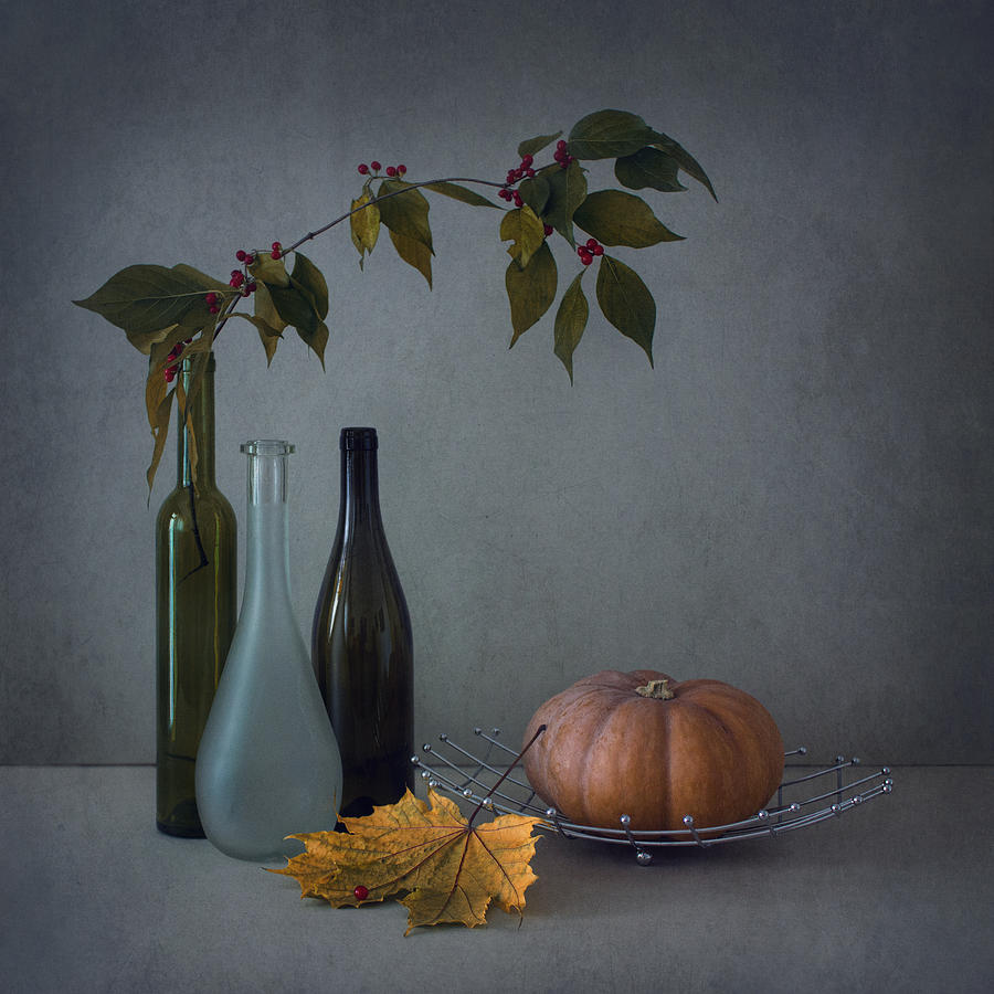 Bottle Photograph - The Mood Of Autumn by Dimitar Lazarov - Dim