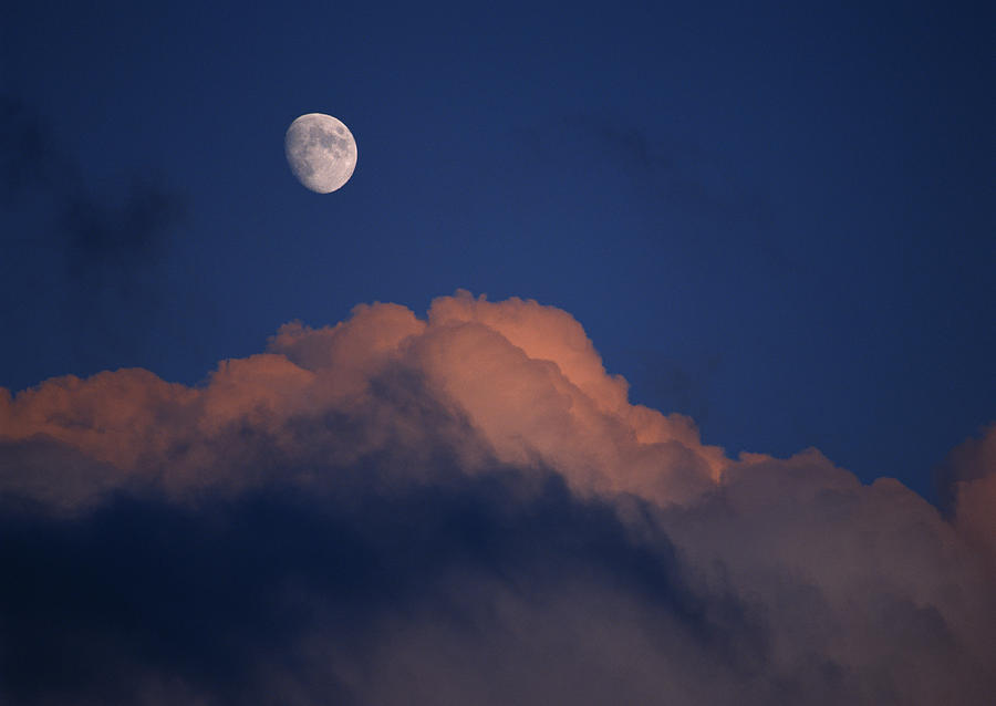 The Moon And Cloud Photograph by Imagenavi