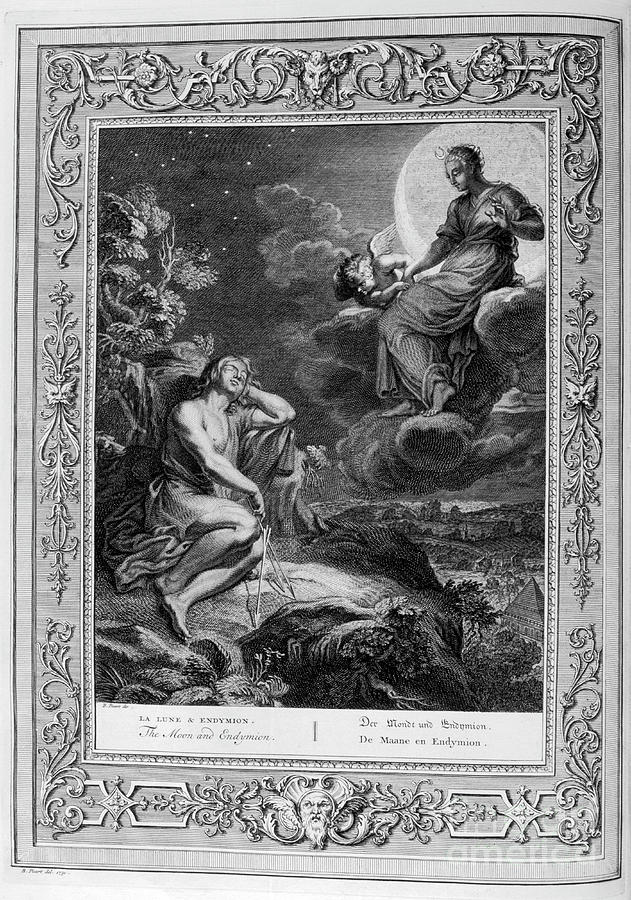 The Moon And Endymion, 1733. Artist Drawing by Print Collector