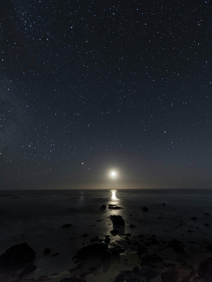 The Moon and the Stars Photograph by Alex Lapidus