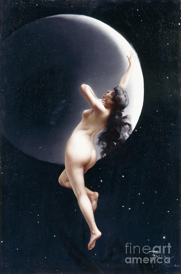 The Moon Nymph, 1883 Painting by Luis Riccardo Falero