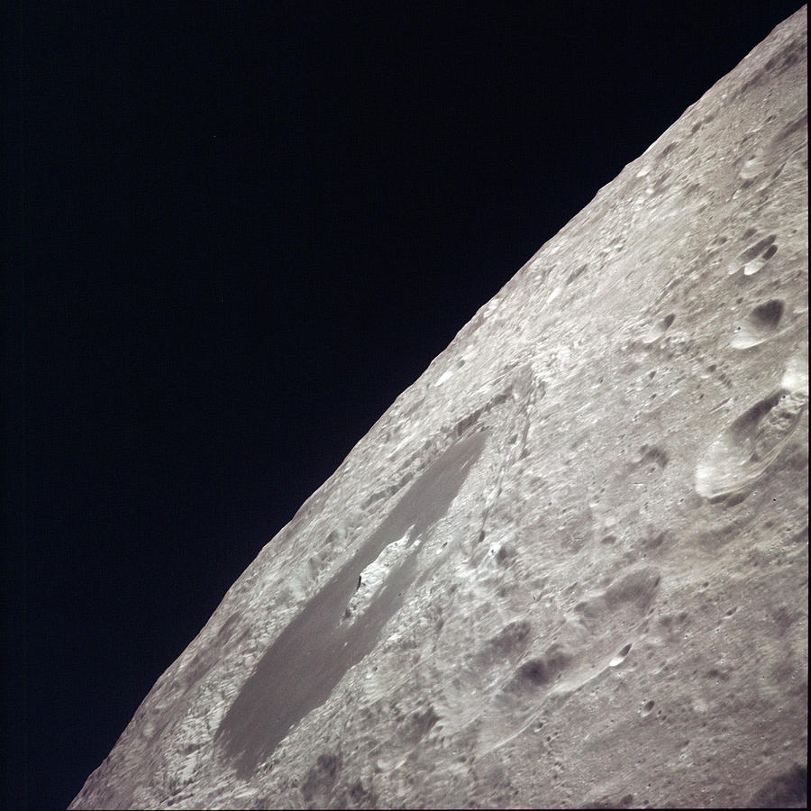 The Moon, Tsiolkovskiy Crater, Apollo Photograph by Science Source