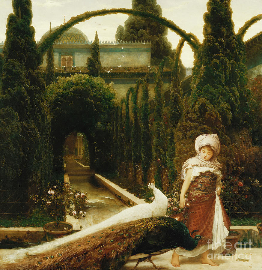 The Moorish Garden; A Dream Of Granada, 1874 Painting by Frederic Leighton