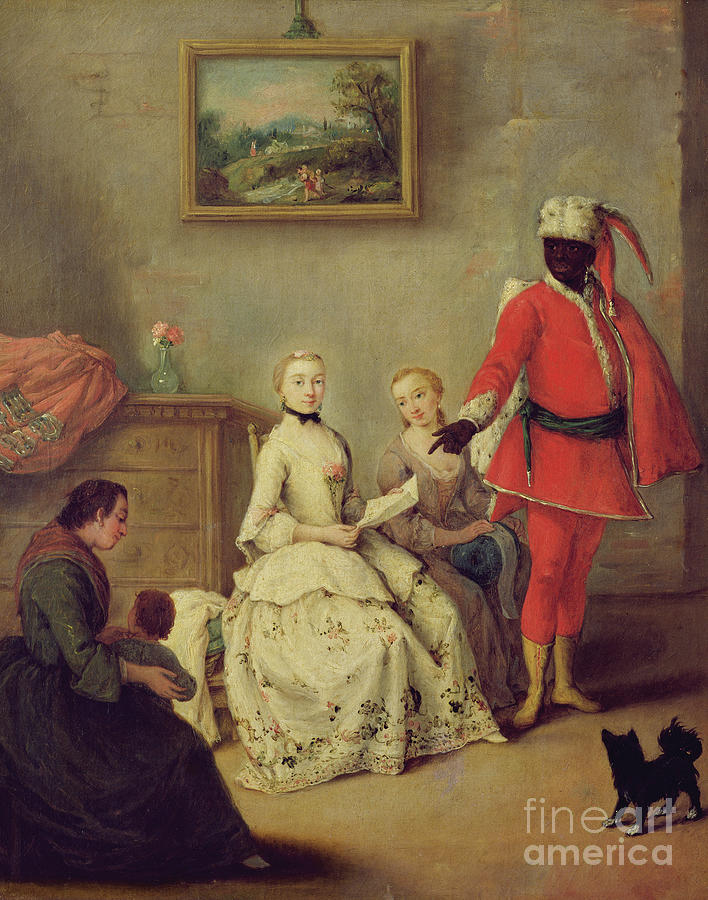Pietro Longhi Painting - The Moors Letter, C.1750 by Pietro Longhi
