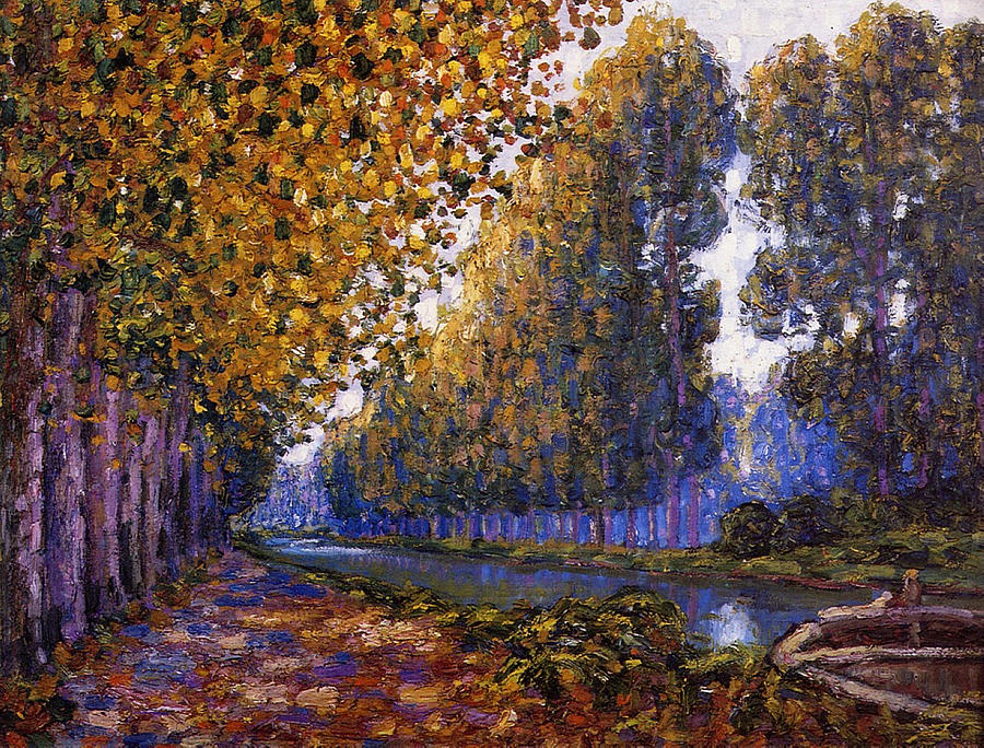 The Moret Canal, Autumn Effect, 1909 Painting