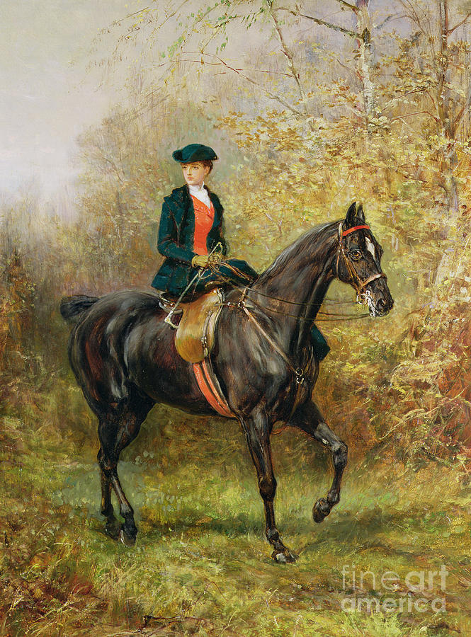 Heywood Hardy Painting - The Morning Ride, 1891 by Heywood Hardy