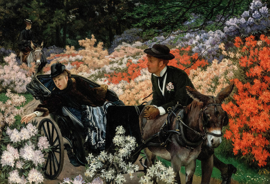 James Tissot Painting - The Morning Ride by James Tissot James Tissot Painting - The Morning Ride by James Tissot