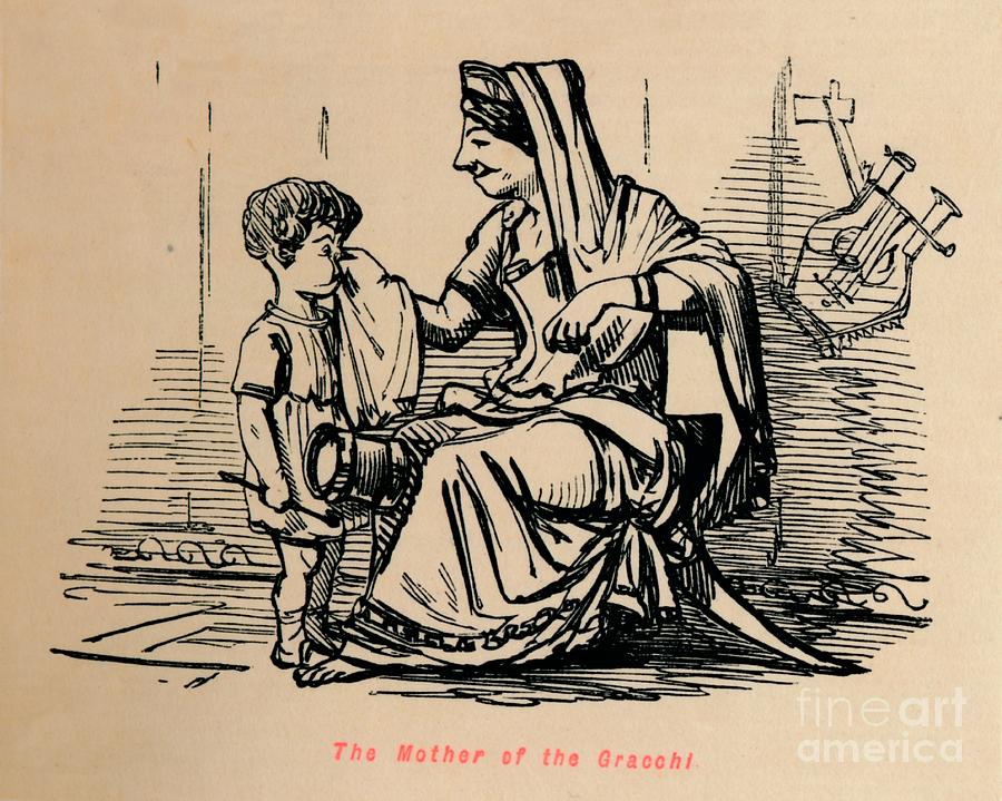 The Mother Of The Gracchi Drawing by Print Collector