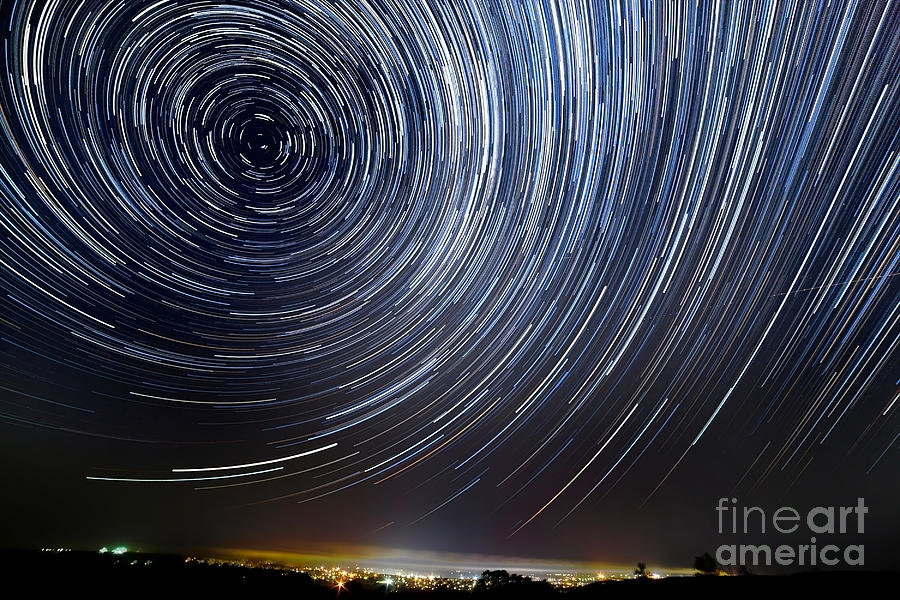 The Motion Of Stars Around Pole Star Photograph By Alexussk Fine Art America