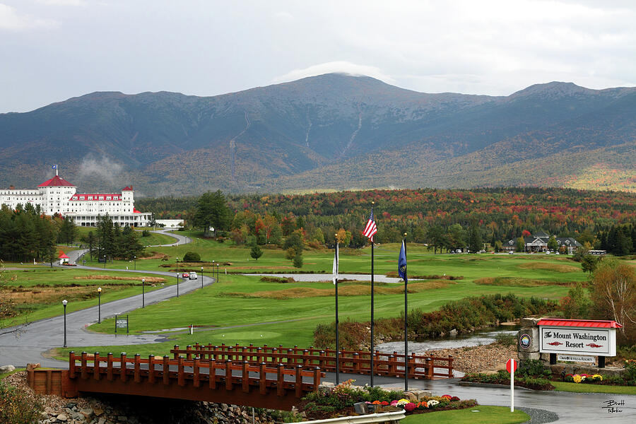 The Mount Washington Resort in Fall - Bretton Woods, New Hampshire Photograph by Brett Pelletier