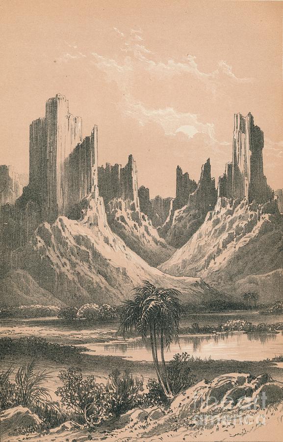 The Mountains Of Hombori, C1900 Drawing by Print Collector