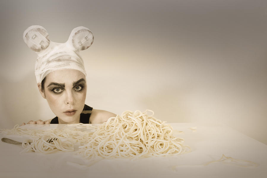 The Mouse Who Loves Spaghetti Photograph by Christine Von Diepenbroek