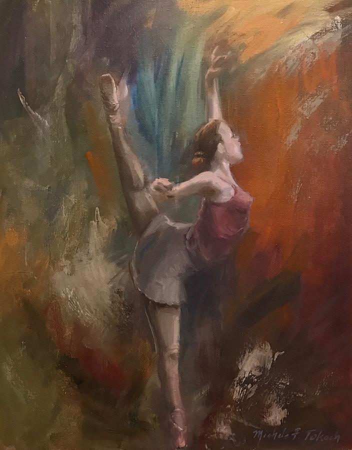painting portraying with movement