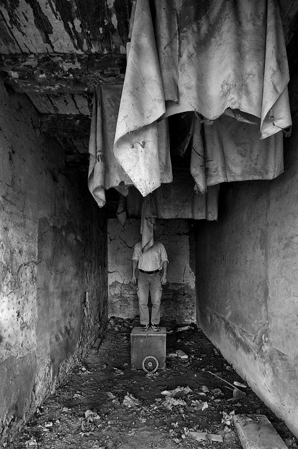Urbex Photograph - The Mystery Of Clothes Hanging Out by Carlo Ferrara