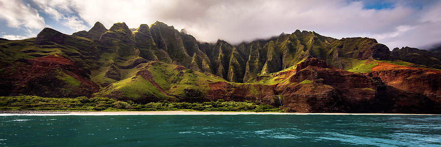 Napali Coast Photograph - The Napali Cathedreal Pano by Ryan Smith Napali Coast Photograph - The Napali Cathedreal Pano by Ryan Smith