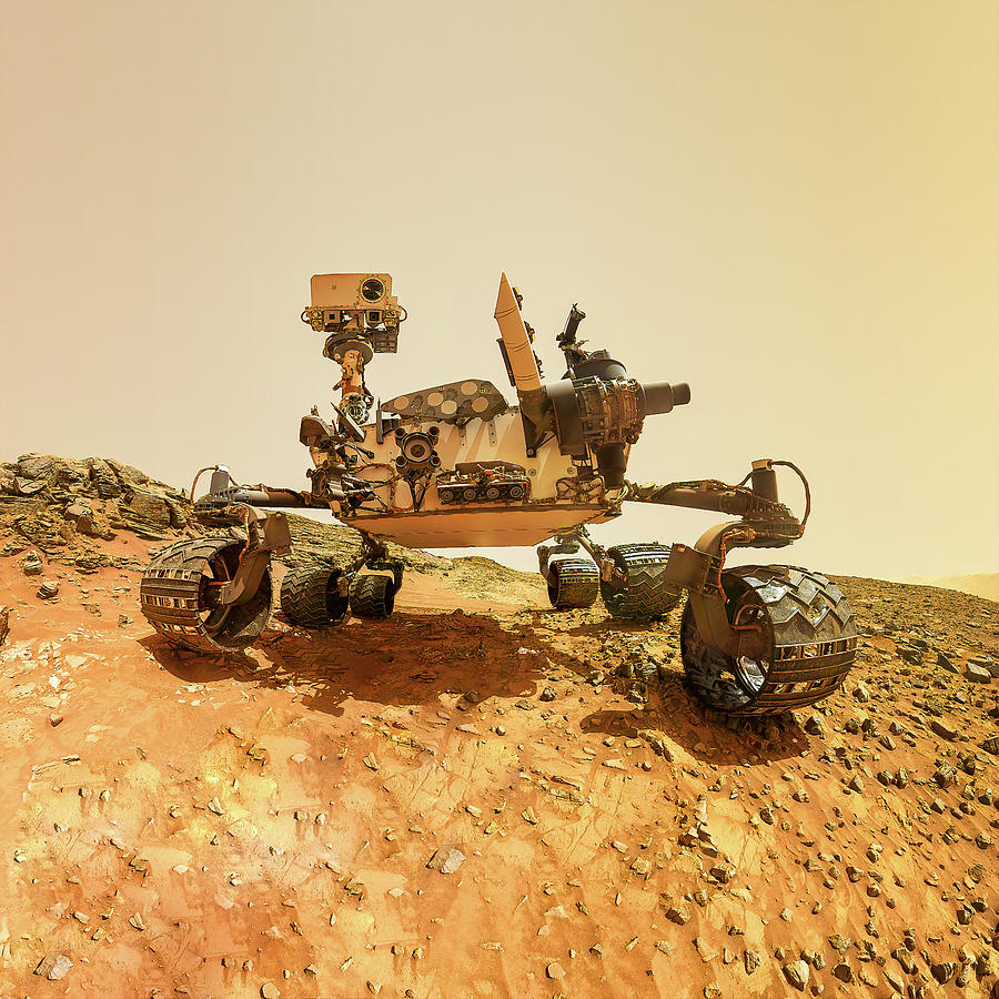 The NASA Mars Curiosity Rover - One Badass Ride Photograph by Eric Glaser