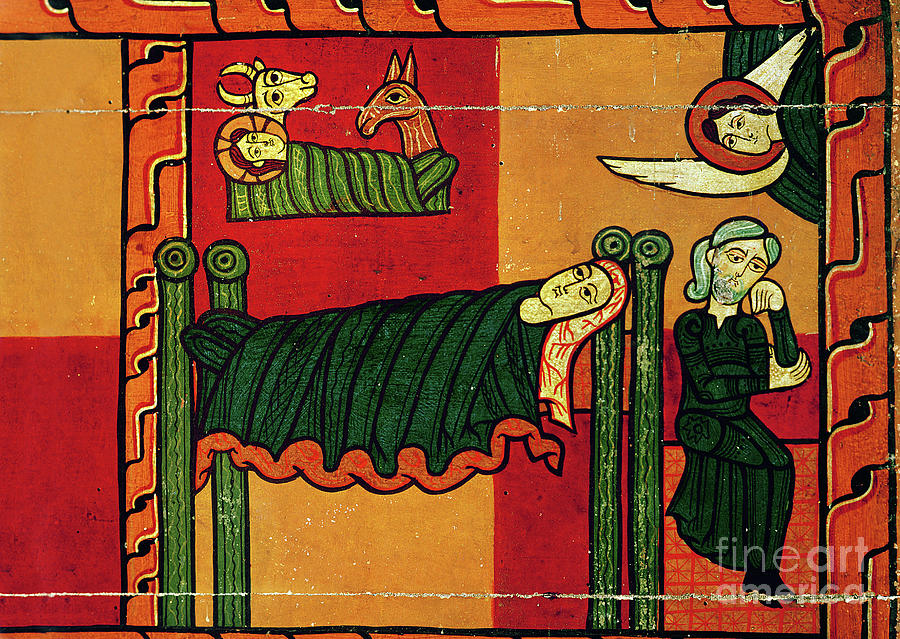 Romanesque Painting - The Nativity, Side Panel From An Altarpiece, Catalan by Spanish School