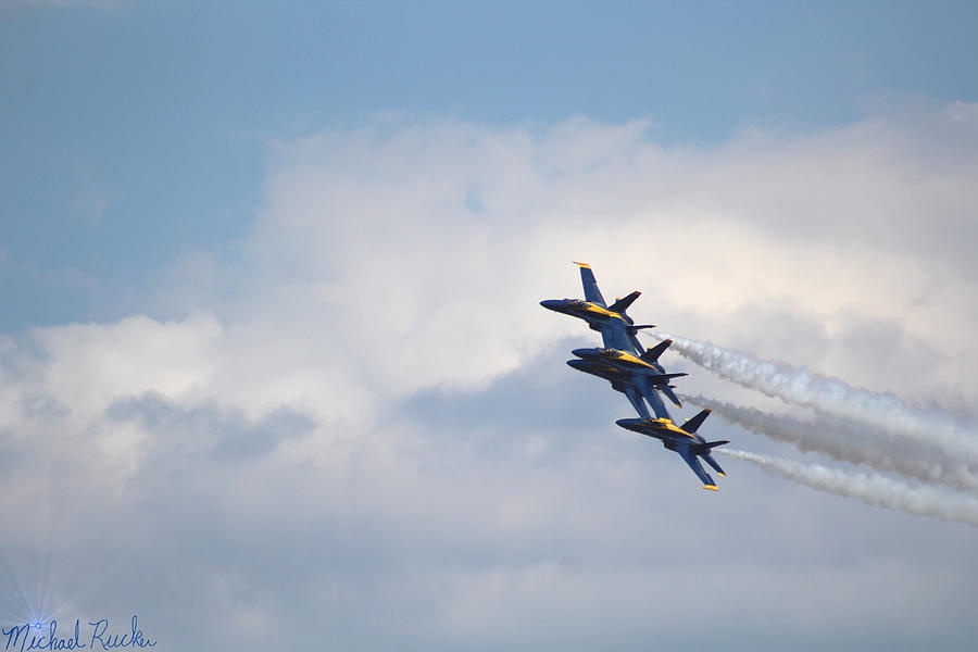 The Navy Blue Angels Photograph by Michael Rucker