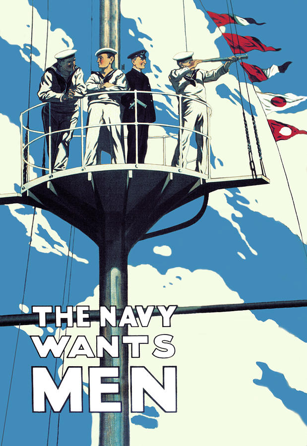 The Navy Wants Men Painting by Unknown