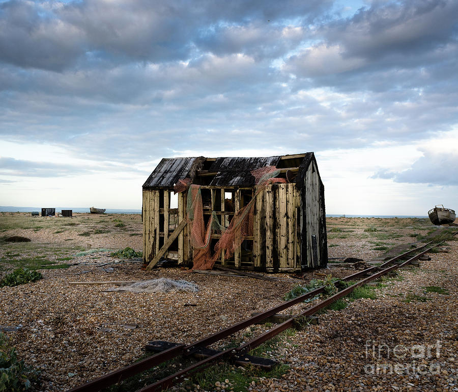 The Net Shack, Dungeness Beach Photograph by Perry Rodriguez