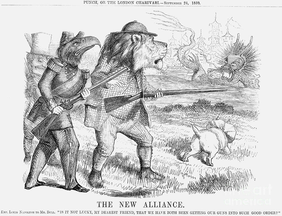 The New Alliance, 1859 Drawing by Print Collector