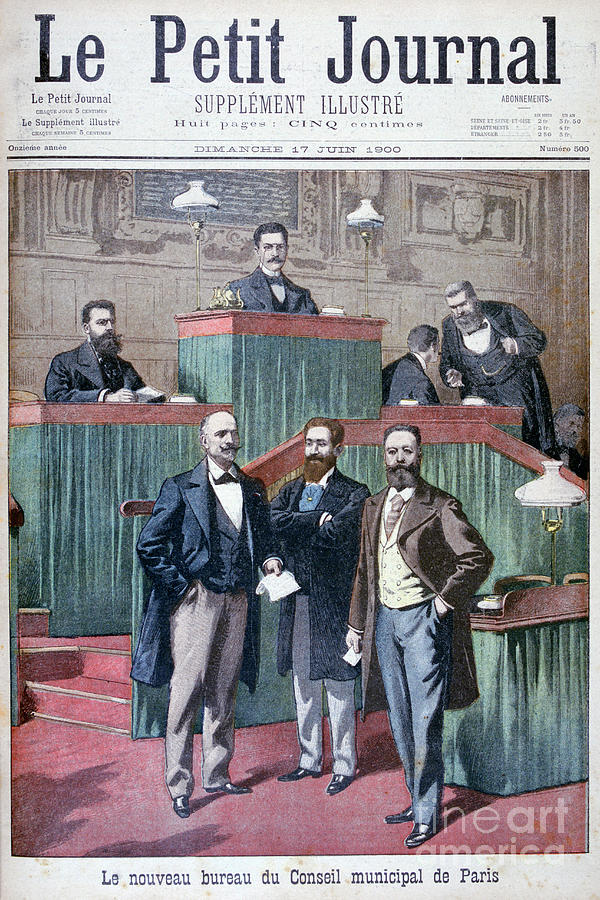 The New Municipal Council Of Paris Drawing by Print Collector