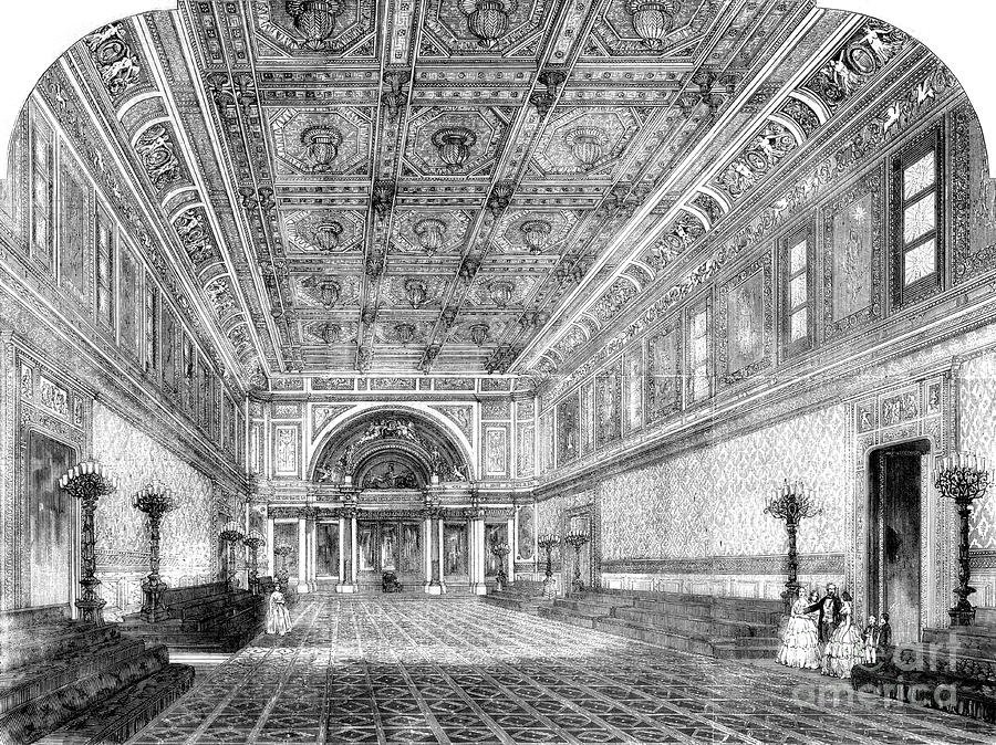 The New State Ball Room At Buckingham Drawing by Print Collector