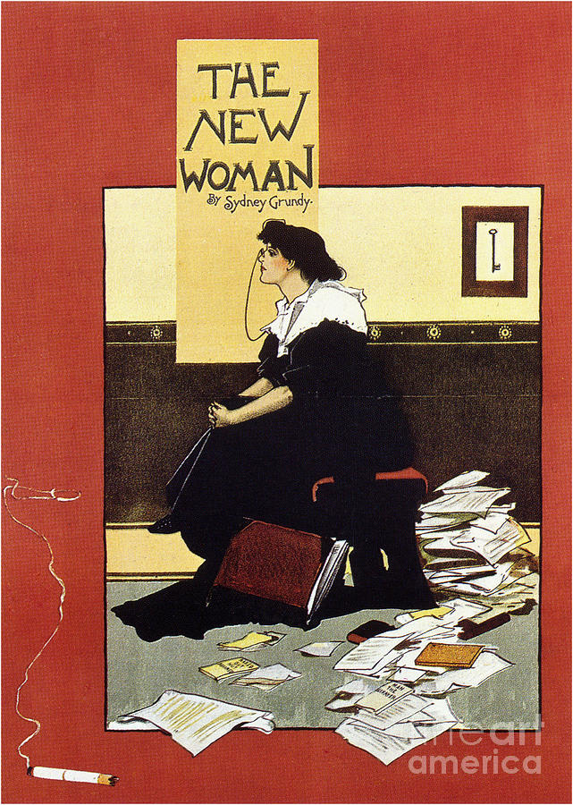 The New Woman, 1895. From A Private Drawing by Heritage Images
