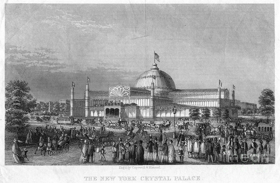 The New York Crystal Palace, 19th Drawing by Print Collector