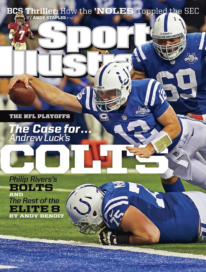The Nfl Playoffs The Case For . . . Andrew Lucks Colts Sports Illustrated Cover Photograph by Sports Illustrated