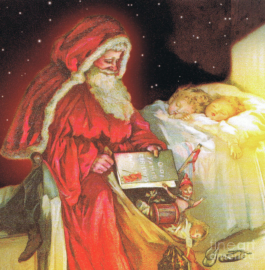 The night before Christmas Painting by Lizzie Mack