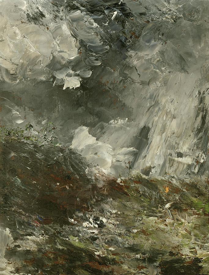 The Night of Jealousy. Oil on canvas -1893- 41 x 32 cm. Painting by August Strindberg