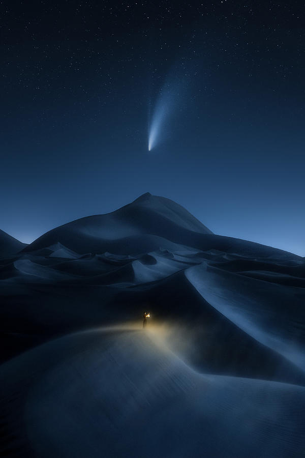 Fantasy Photograph - The Night The Comet Came by Yanming Zao