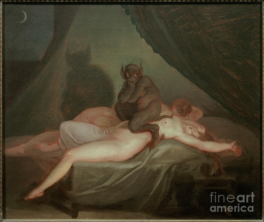The Nightmare, 1800 (oil On Canvas) Painting by Nicolai Abraham Abildgaard The Nightmare, 1800 (oil On Canvas) Painting by Nicolai Abraham Abildgaard