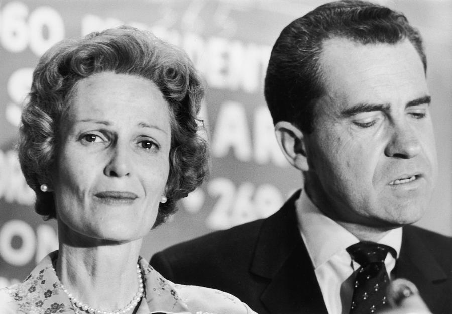 Richard Nixon Photograph - The Nixons Concede To JFK by Hank Walker