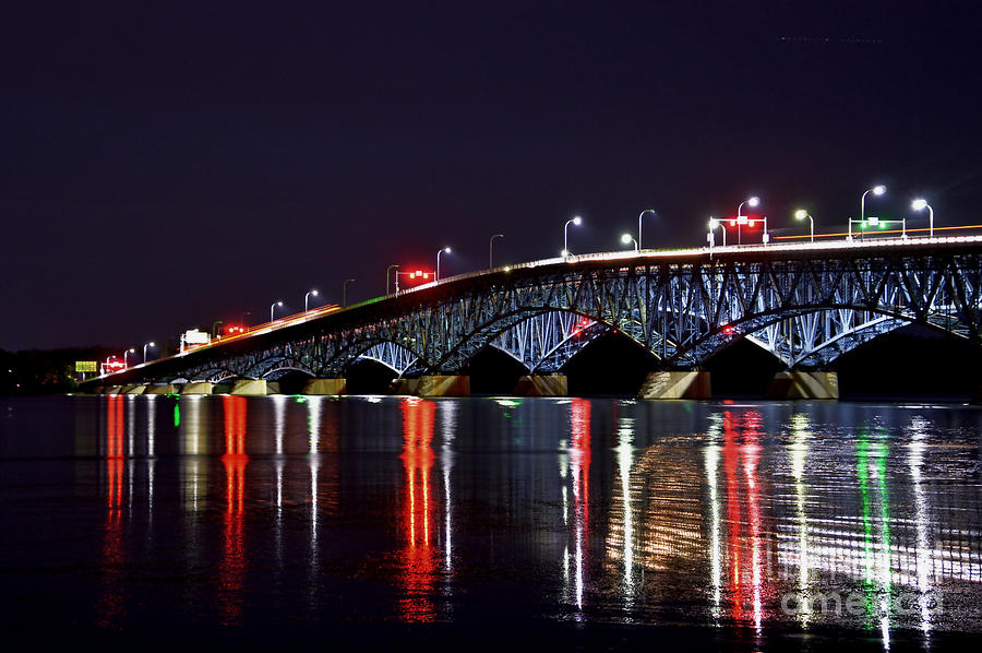 The North Grand Island Bridge Photograph by Sheila Lee