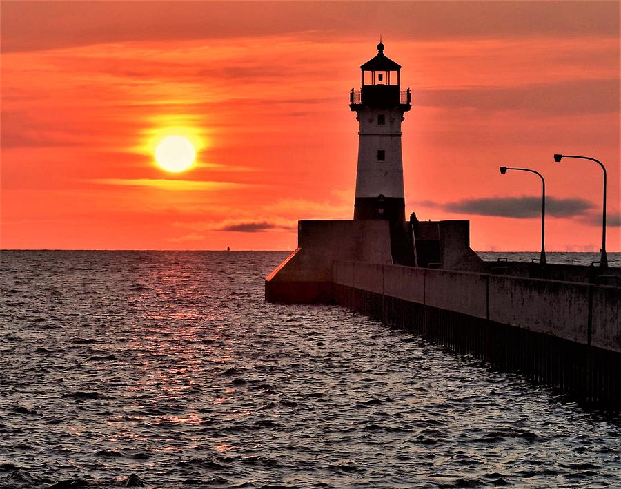 The North Pier - Duluth, MN Photograph by Jan Swart - Pixels