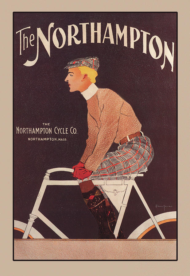 The Northampton Cycle Painting by Edward Penfield