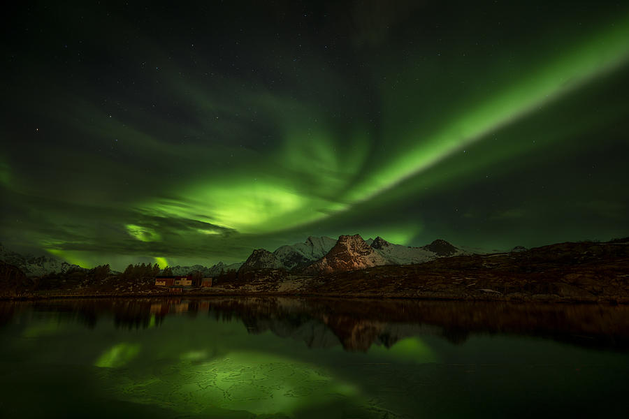 The Northern Lights In Lofoten Photograph by Raymond Ren Rong Liu