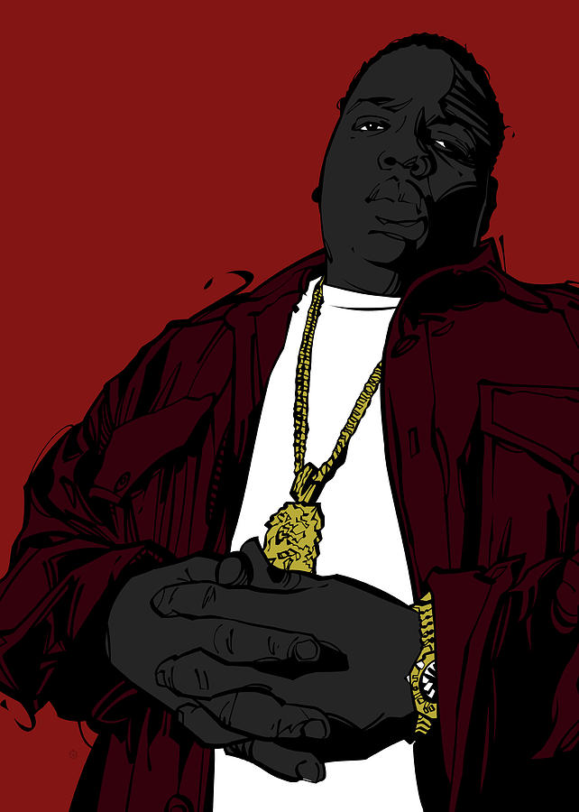 The Notorious Big Digital Art by Nikita Abakumov