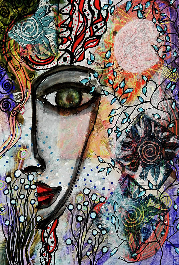 The Observer Mixed Media by Mimulux Patricia No