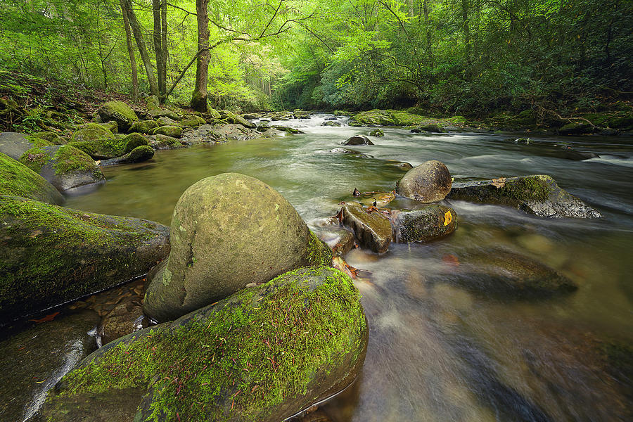 The Oconaluftee River Photograph by Doe Ridge Photography - Pixels
